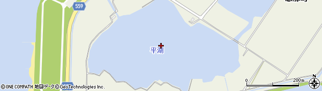 平湖周辺の地図