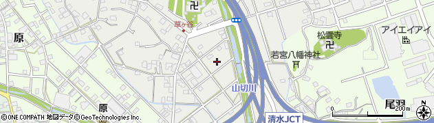 静岡県静岡市清水区草ヶ谷42周辺の地図