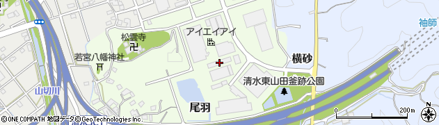 静岡県静岡市清水区尾羽431周辺の地図