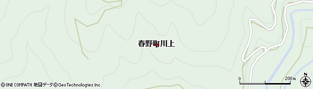静岡県浜松市天竜区春野町川上周辺の地図