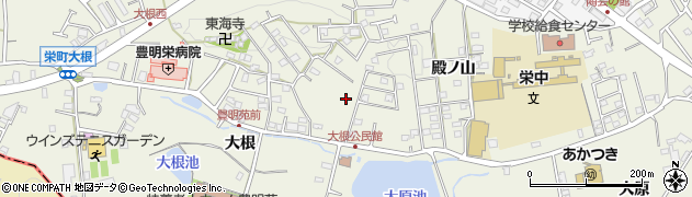 愛知県豊明市栄町（大根）周辺の地図