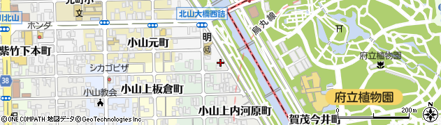 賀茂街道周辺の地図