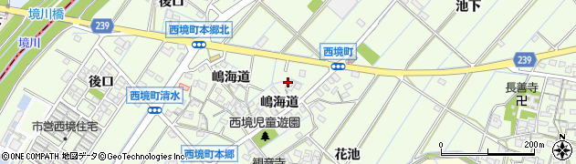 愛知県刈谷市西境町嶋海道109周辺の地図