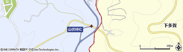 山伏峠ＩＣ周辺の地図