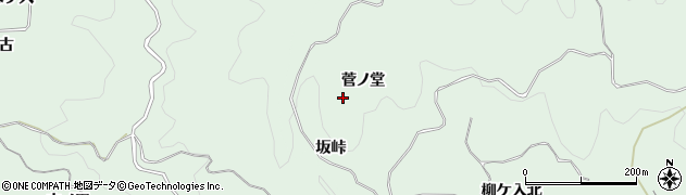 愛知県豊田市花沢町菅ノ堂周辺の地図