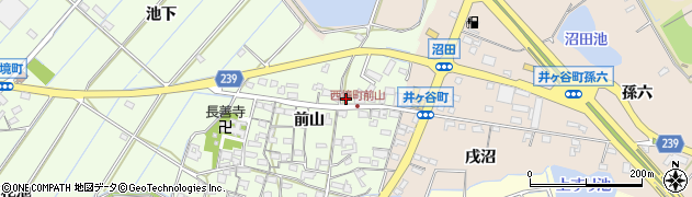 愛知県刈谷市西境町前山33周辺の地図