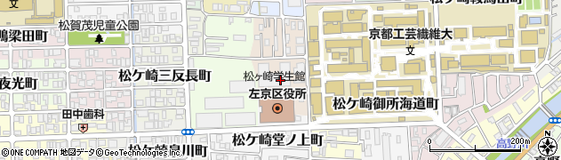 京都府京都市左京区松ケ崎修理式町周辺の地図