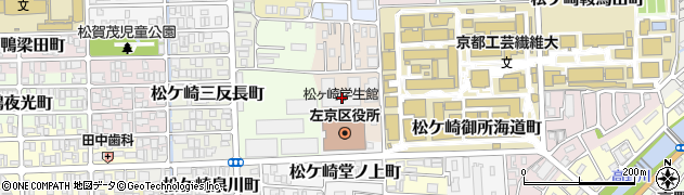 京都府京都市左京区松ケ崎修理式町12周辺の地図
