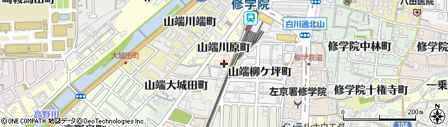 京都府京都市左京区山端川原町20周辺の地図