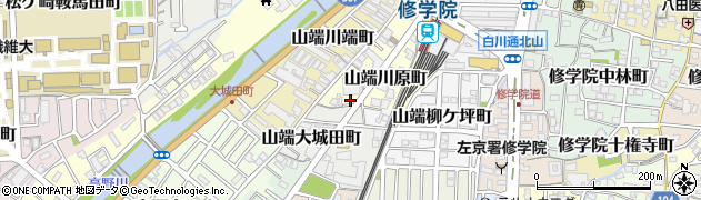 京都府京都市左京区山端川原町21周辺の地図