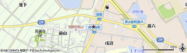 愛知県刈谷市井ケ谷町沢渡周辺の地図