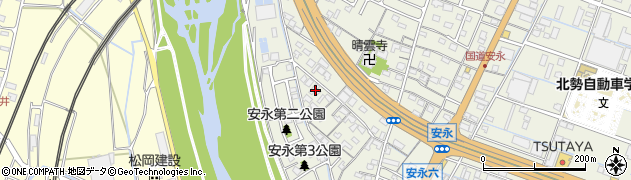三重県桑名市安永465周辺の地図