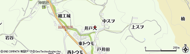 愛知県豊田市林添町（井戸入）周辺の地図