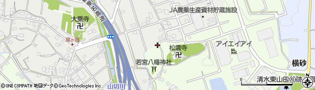 静岡県静岡市清水区尾羽13周辺の地図
