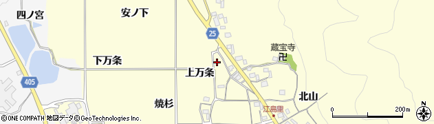 京都府亀岡市千歳町千歳（上万条）周辺の地図