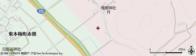 京都府亀岡市東本梅町松熊札場周辺の地図