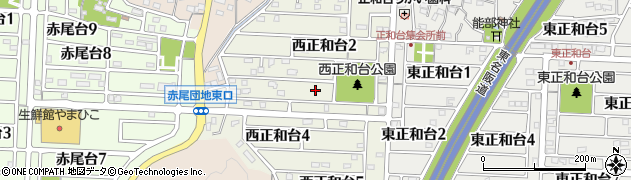 三重県桑名市西正和台周辺の地図