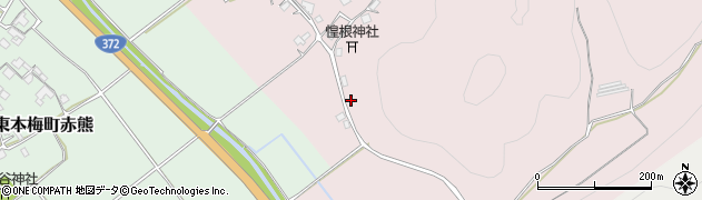 京都府亀岡市東本梅町松熊朝ケ谷周辺の地図