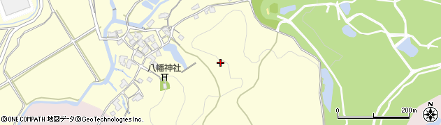 滋賀県日野町（蒲生郡）奥之池周辺の地図