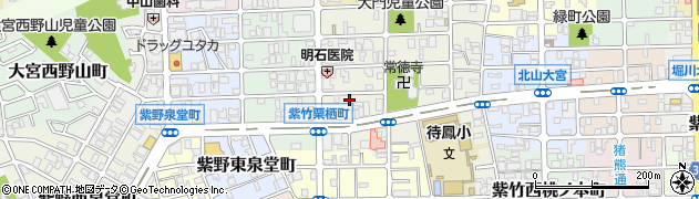 京都府京都市北区紫竹東栗栖町32周辺の地図