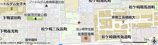 京都府京都市左京区松ケ崎修理式町6周辺の地図