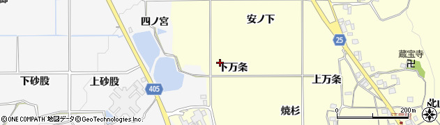 京都府亀岡市千歳町千歳下万条周辺の地図