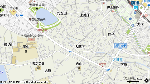 〒470-1164 愛知県豊明市栄町大蔵下の地図
