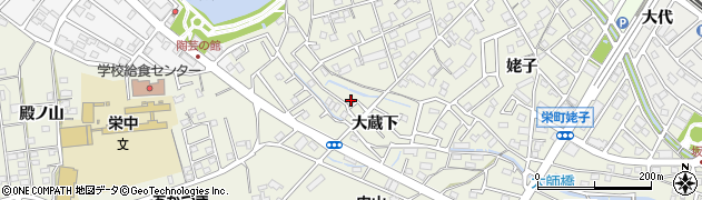 愛知県豊明市栄町（大蔵下）周辺の地図