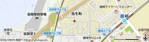 滋賀県大津市弥生町周辺の地図