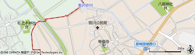 宮川公民館周辺の地図