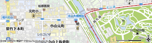 京都府京都市北区小山東元町周辺の地図