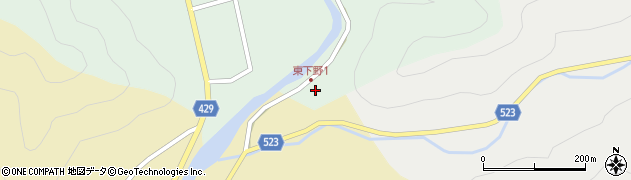 兵庫県宍粟市山崎町東下野273周辺の地図