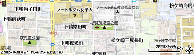 松賀茂公園周辺の地図