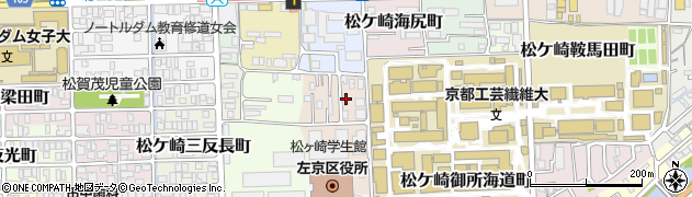京都府京都市左京区松ケ崎修理式町4周辺の地図