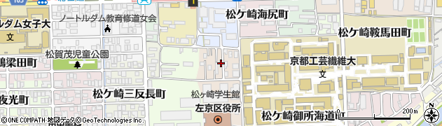京都府京都市左京区松ケ崎修理式町5周辺の地図