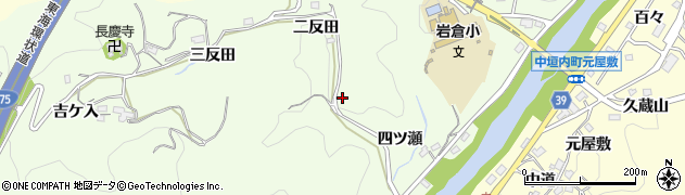 愛知県豊田市岩倉町周辺の地図