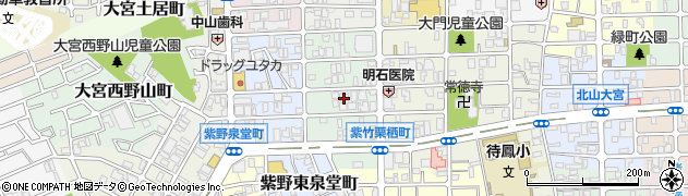 京都府京都市北区紫竹栗栖町周辺の地図