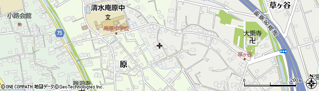 静岡県静岡市清水区草ヶ谷292周辺の地図