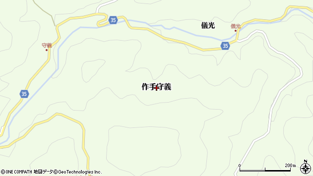 〒441-1401 愛知県新城市作手守義の地図