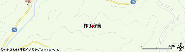 愛知県新城市作手守義周辺の地図