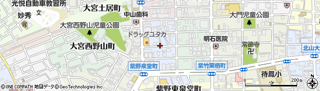 京都府京都市北区紫竹西野山東町周辺の地図