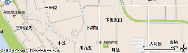 京都府亀岡市馬路町（下高樋）周辺の地図