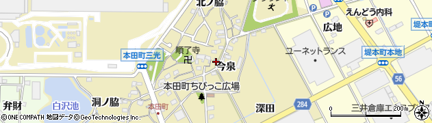 愛知県豊田市本田町（今泉）周辺の地図