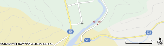 兵庫県宍粟市山崎町東下野441周辺の地図
