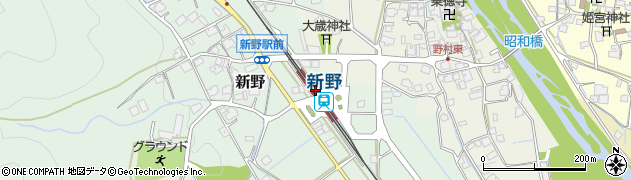 新野駅周辺の地図