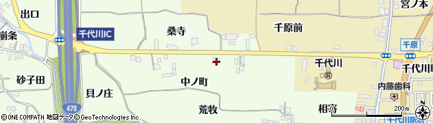 京都府亀岡市千代川町北ノ庄中ノ町周辺の地図