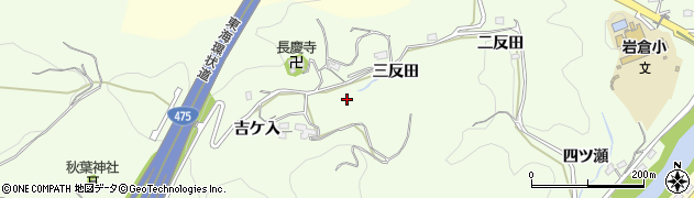 愛知県豊田市岩倉町（吉ケ入）周辺の地図