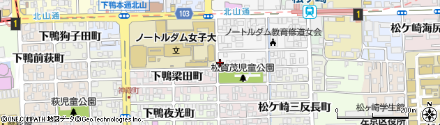 京都府京都市左京区松ケ崎芝本町25周辺の地図