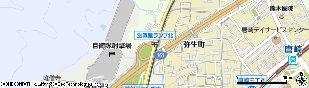 滋賀里ランプ北周辺の地図