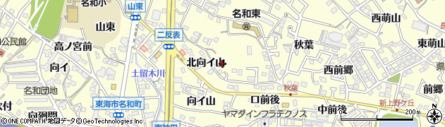 愛知県東海市名和町南寺廻間周辺の地図